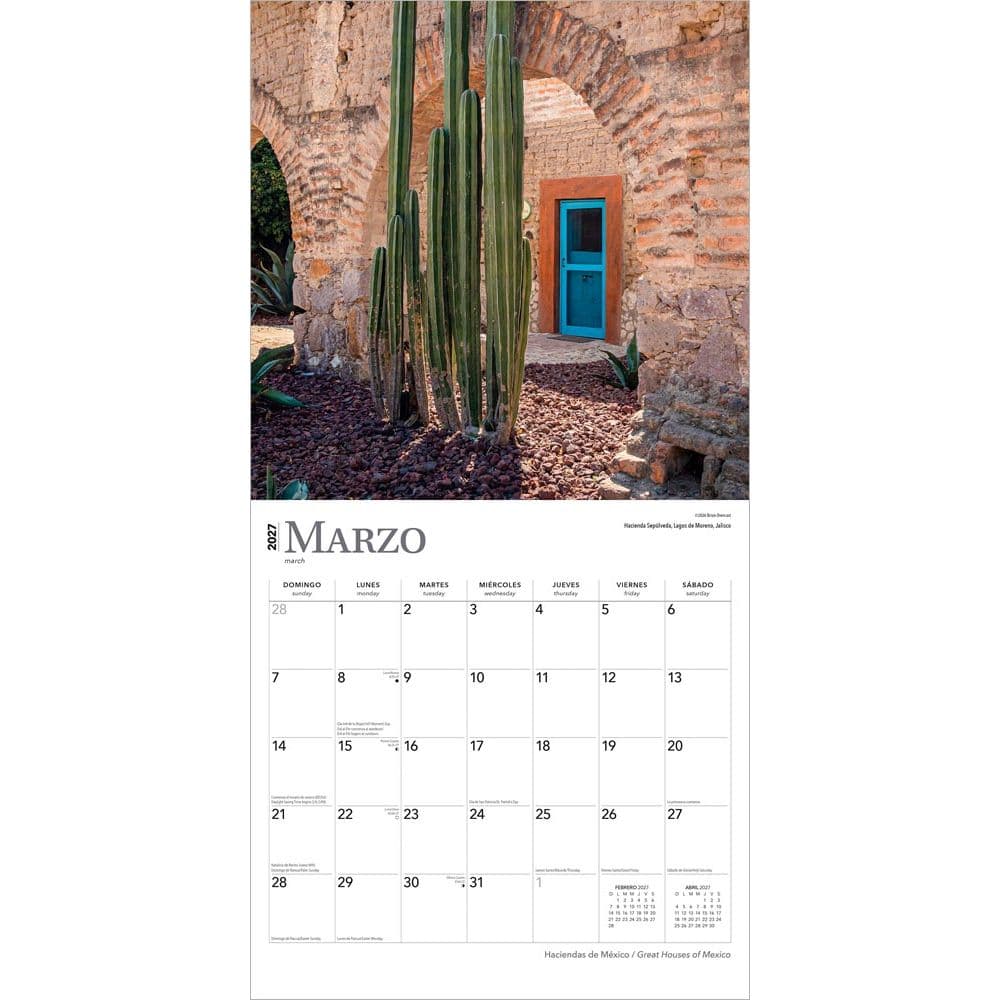 Haciendas de Mexico Spanish 2027 Wall Calendar Second Alternate Image
