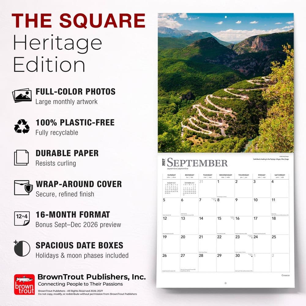 Greece 2027 Wall Calendar Fifth Alternate Image