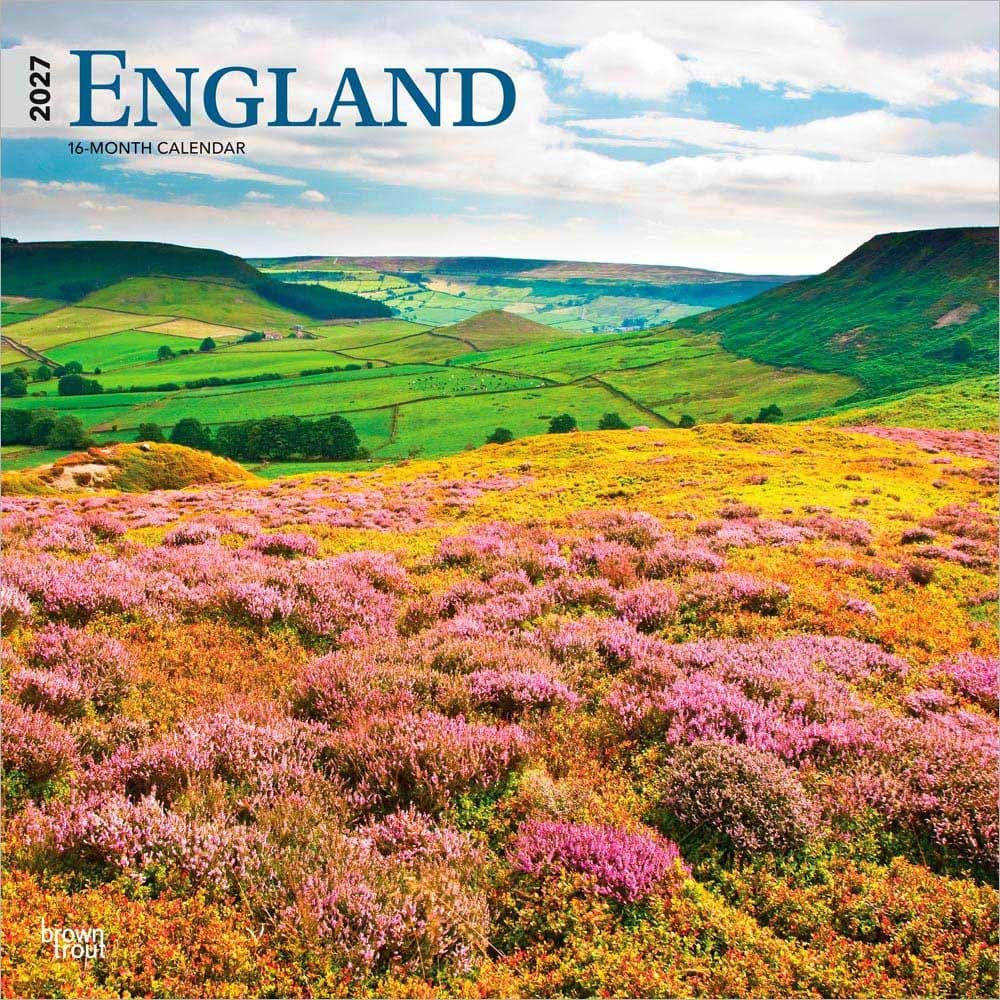 image England 2027 Wall Calendar Main Product Image