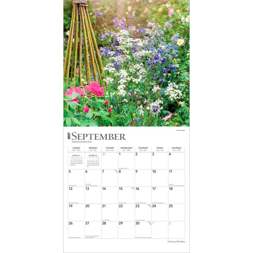 Country Gardens 2027 Wall Calendar Third Alternate Image