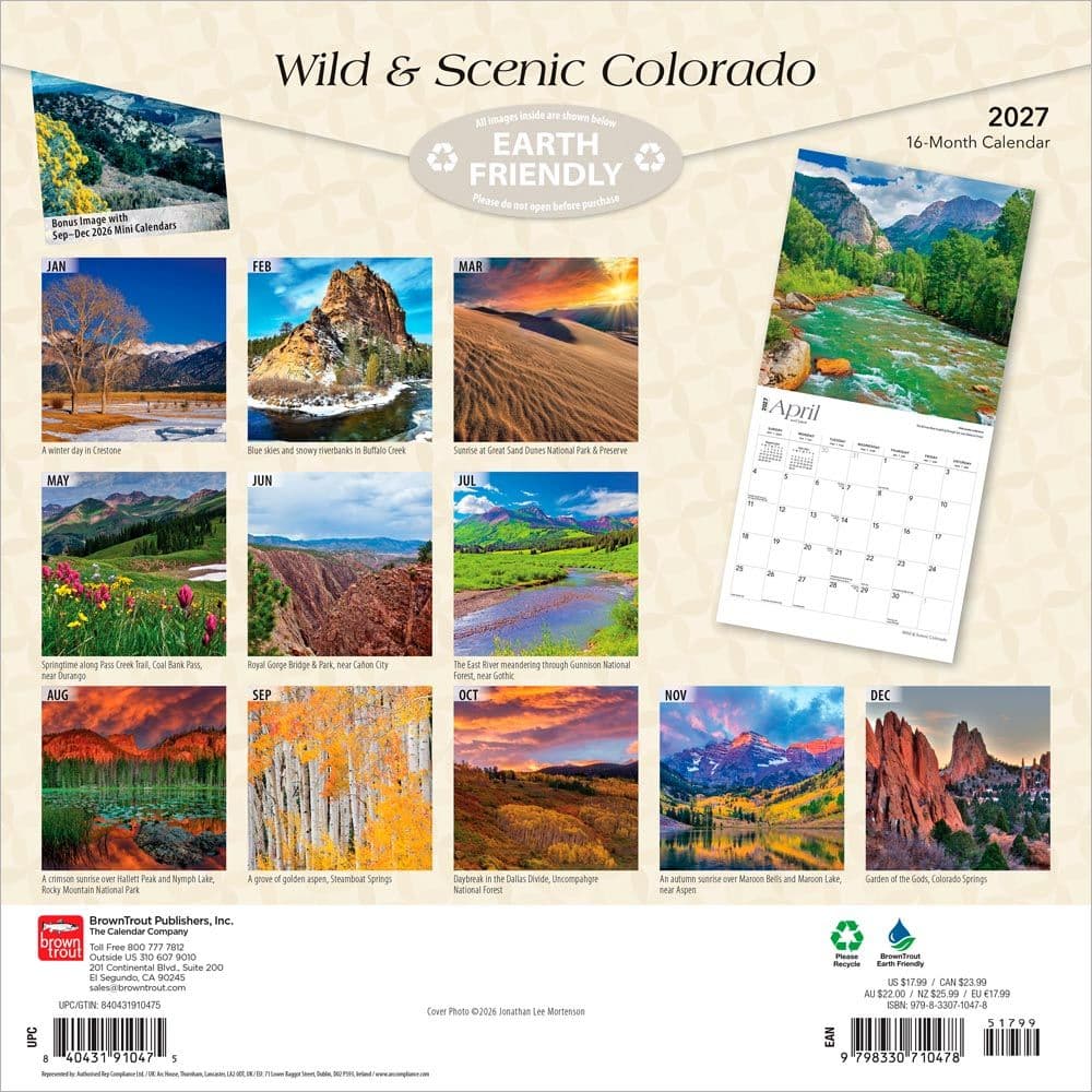 Colorado Wilderness 2027 Wall Calendar First Alternate Image