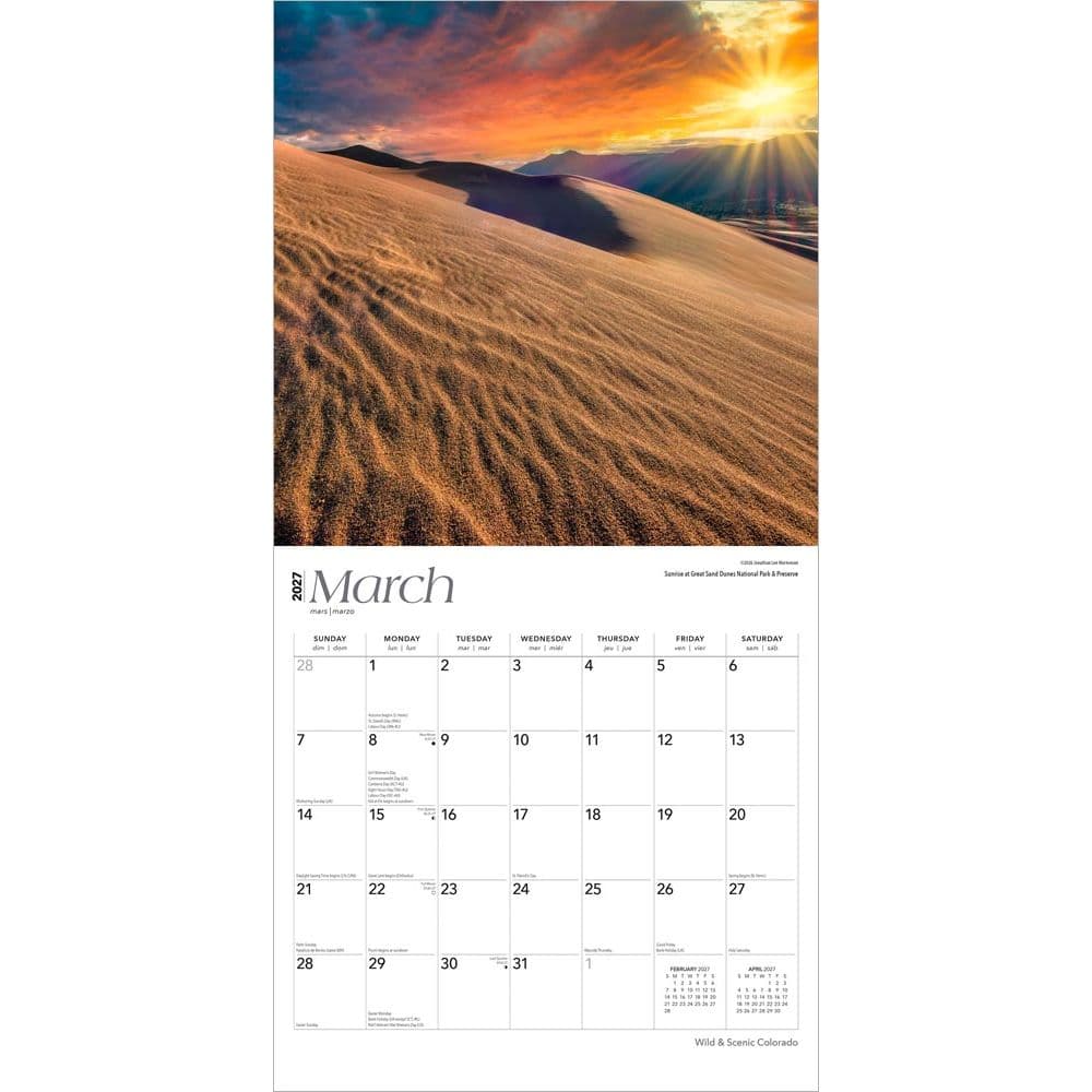 Colorado Wilderness 2027 Wall Calendar Second Alternate Image