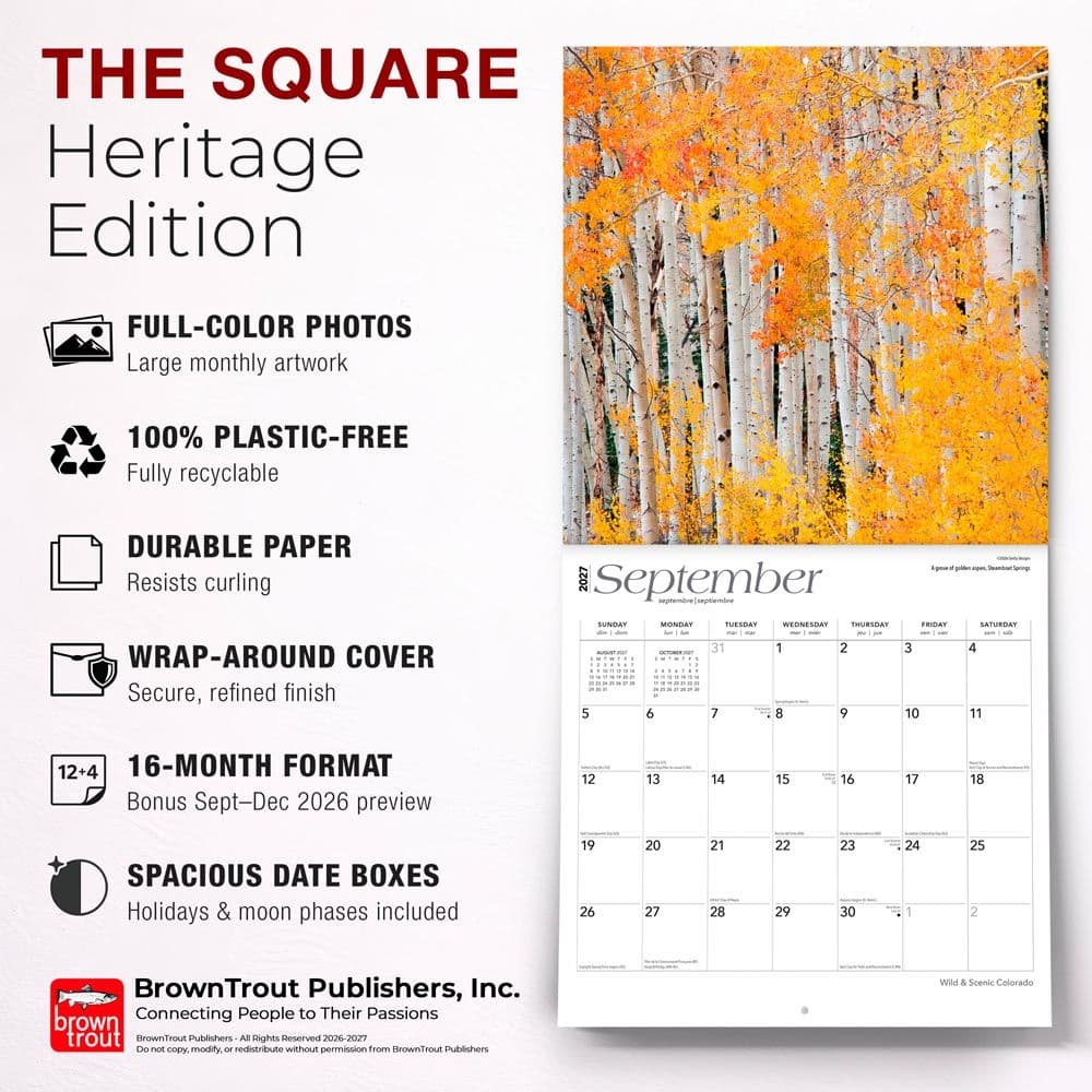 Colorado Wilderness 2027 Wall Calendar Fifth Alternate Image