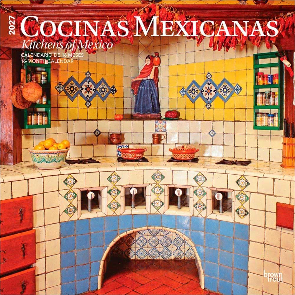 Cocinas Mexicanas Spanish 2027 Wall Calendar Main Product Image