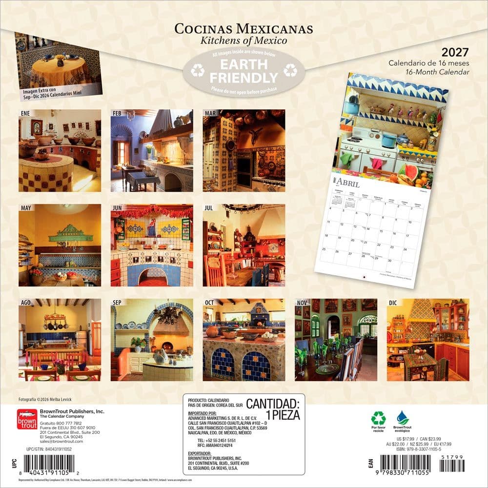 Cocinas Mexicanas Spanish 2027 Wall Calendar First Alternate Image