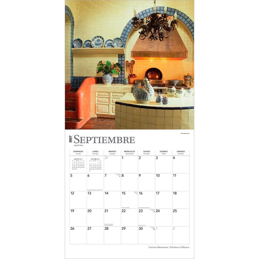 Cocinas Mexicanas Spanish 2027 Wall Calendar Third Alternate Image
