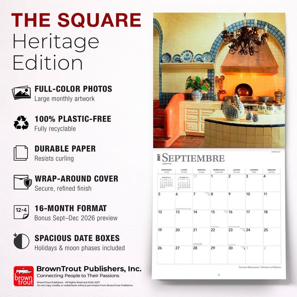 Cocinas Mexicanas Spanish 2027 Wall Calendar Fifth Alternate Image