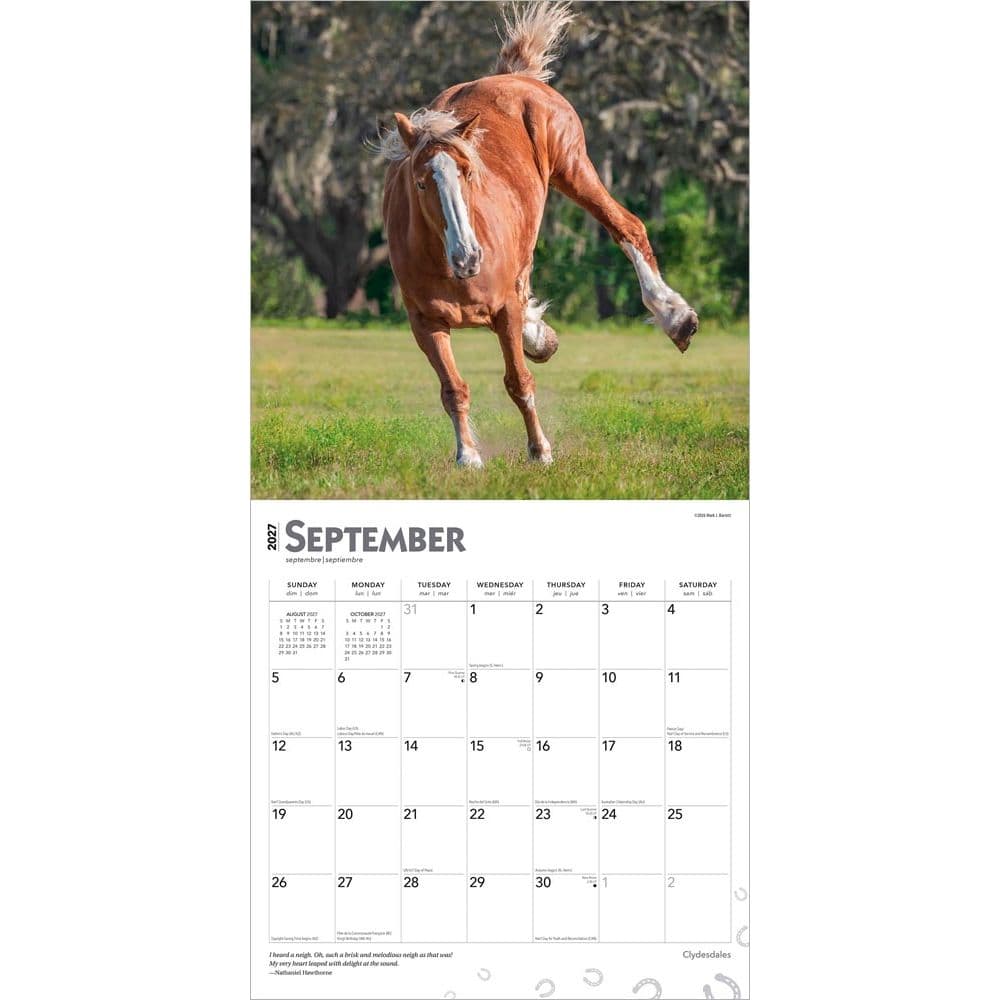 Clydesdales 2027 Wall Calendar Third Alternate Image