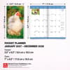 image Chickens 2027 2 Year Pocket Planner Sixth Alternate Image