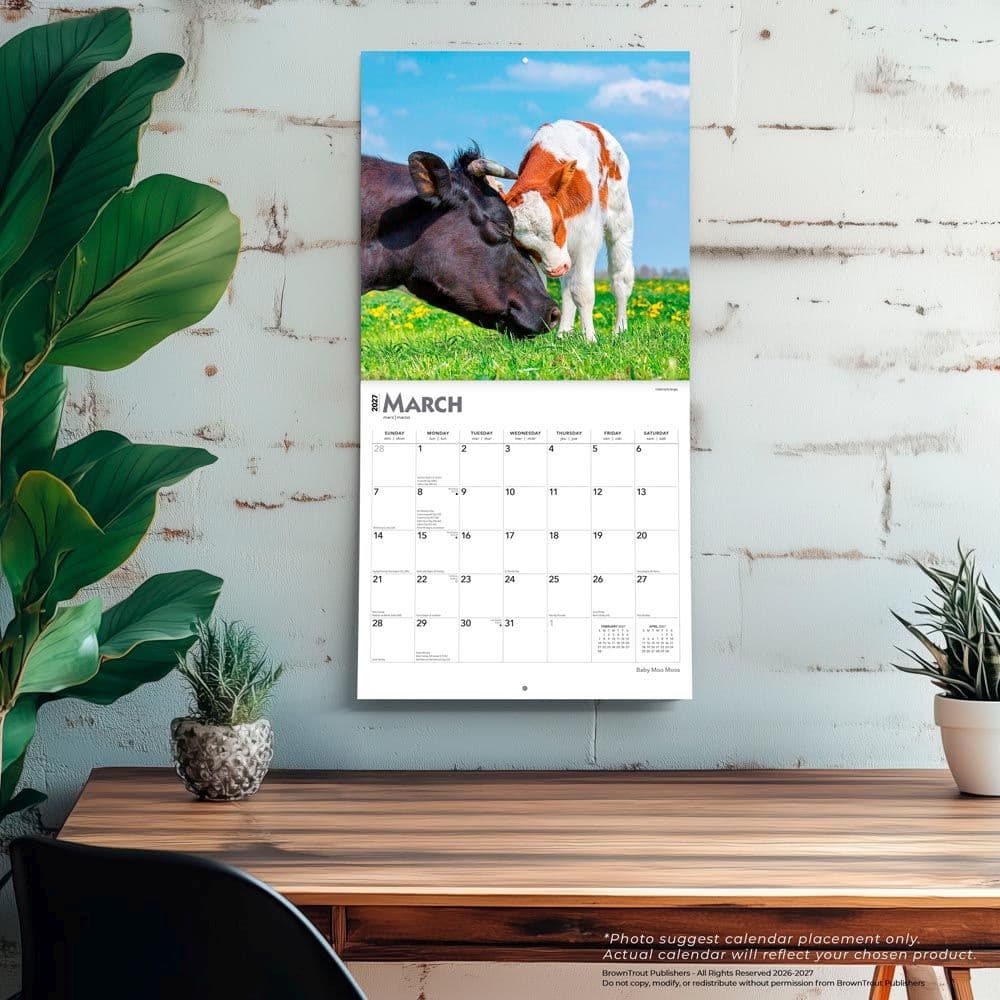 Baby Moo Moos 2027 Wall Calendar Fourth Alternate Image