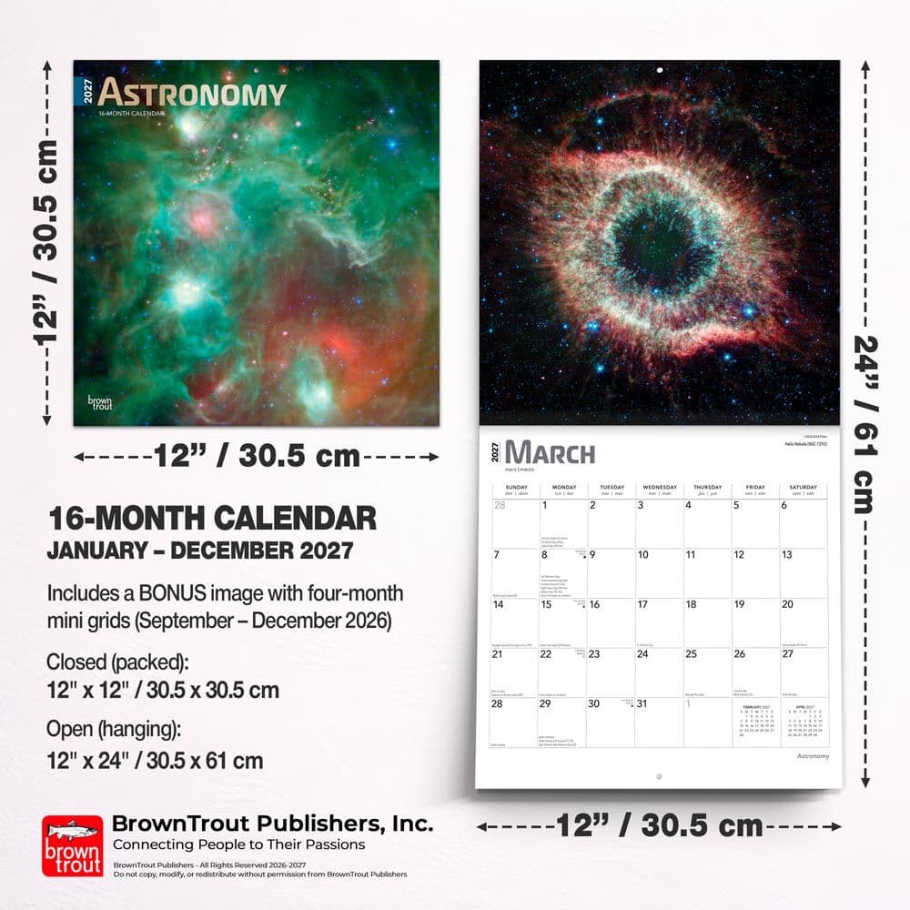 Astronomy 2027 Wall Calendar Sixth Alternate Image