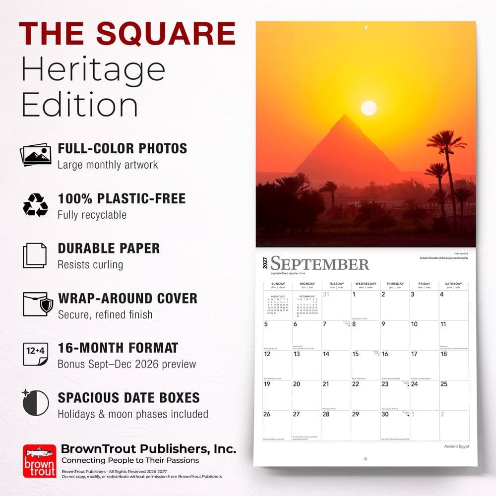 Ancient Egypt  2027 Wall Calendar Fifth Alternate Image