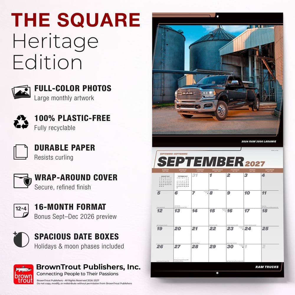 Ram Trucks 2027 Wall Calendar Fifth Alternate Image