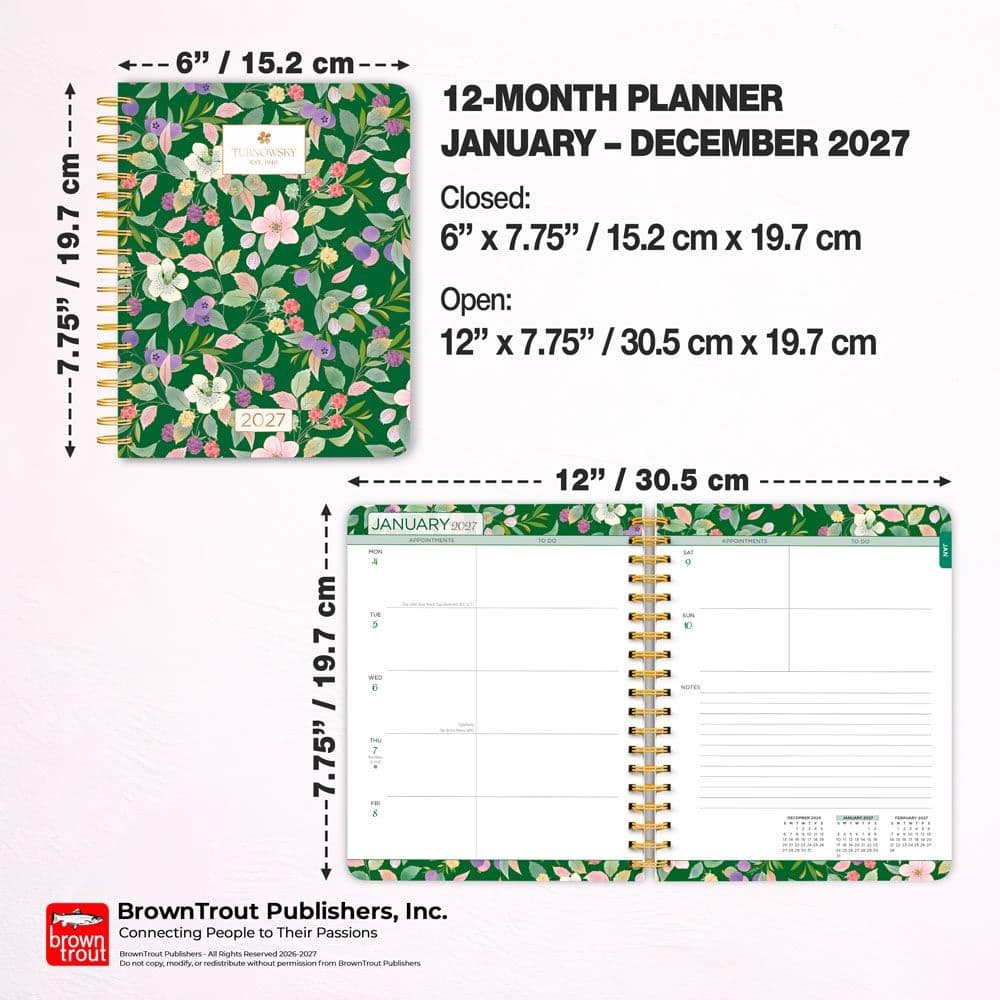 Turnowsky Bohemian 2027 Weekly Planner Sixth Alternate Image