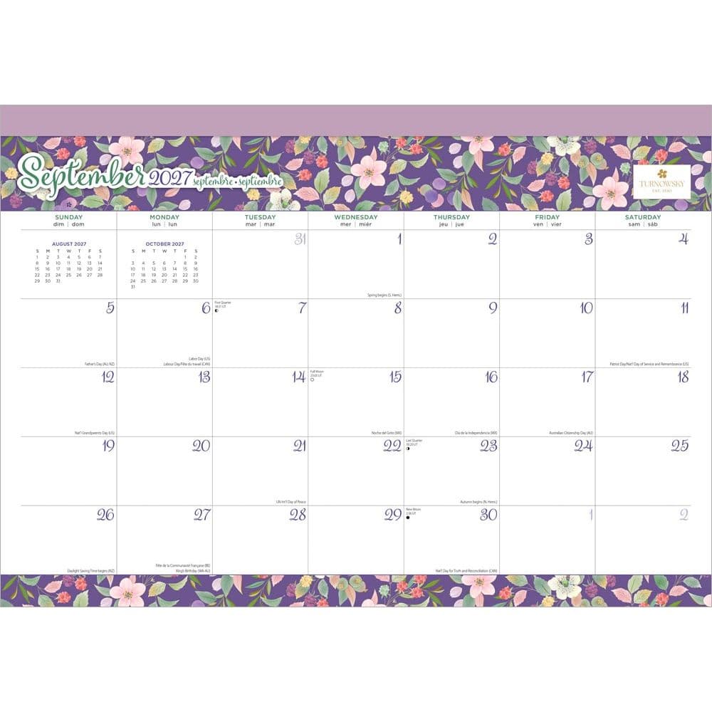 Turnowsky Flower Divas 2027 Desk Pad Second Alternate Image