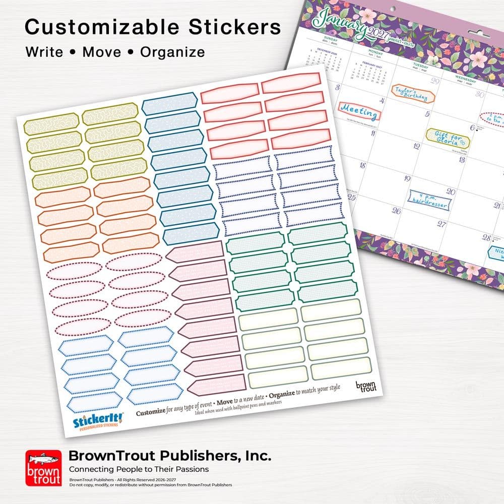 Turnowsky Flower Divas 2027 Desk Pad Eighth Alternate Image