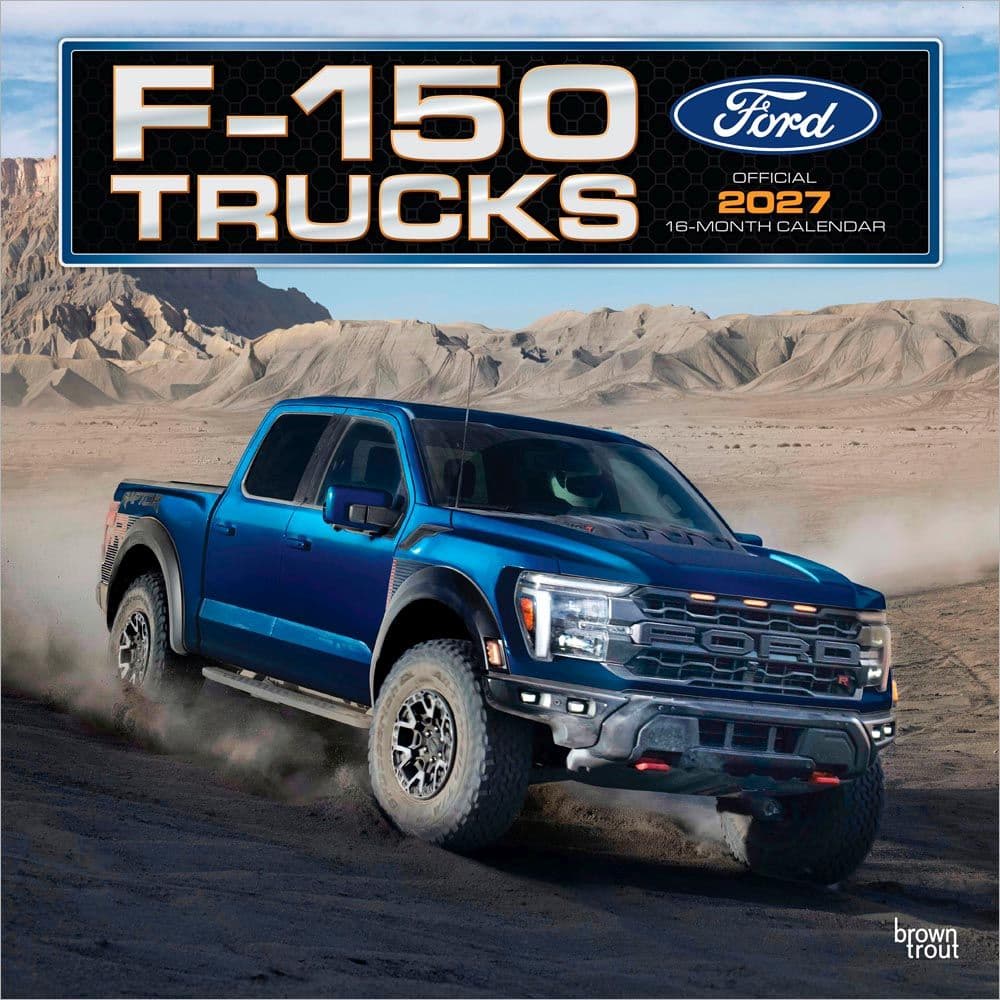 Ford F150 Trucks 2027 Wall Calendar Main Product Image