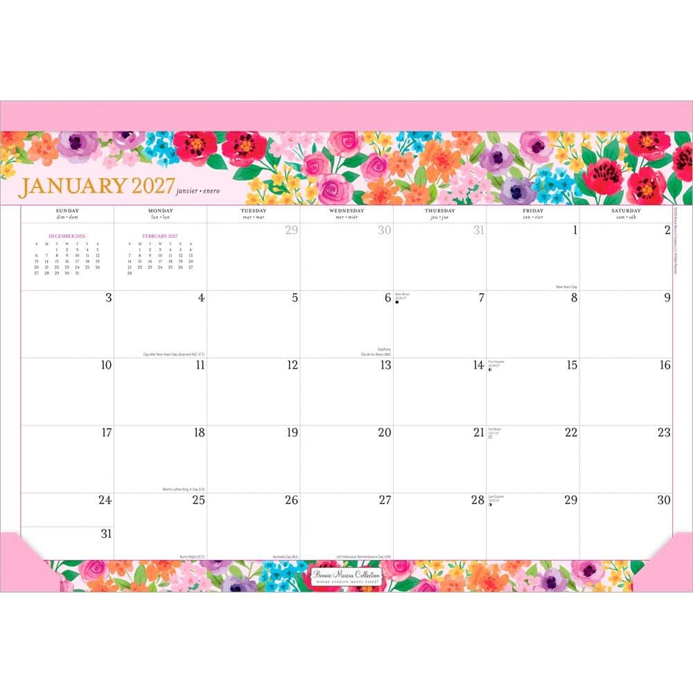 Year to Bloom Marcus 2027 Desk Pad