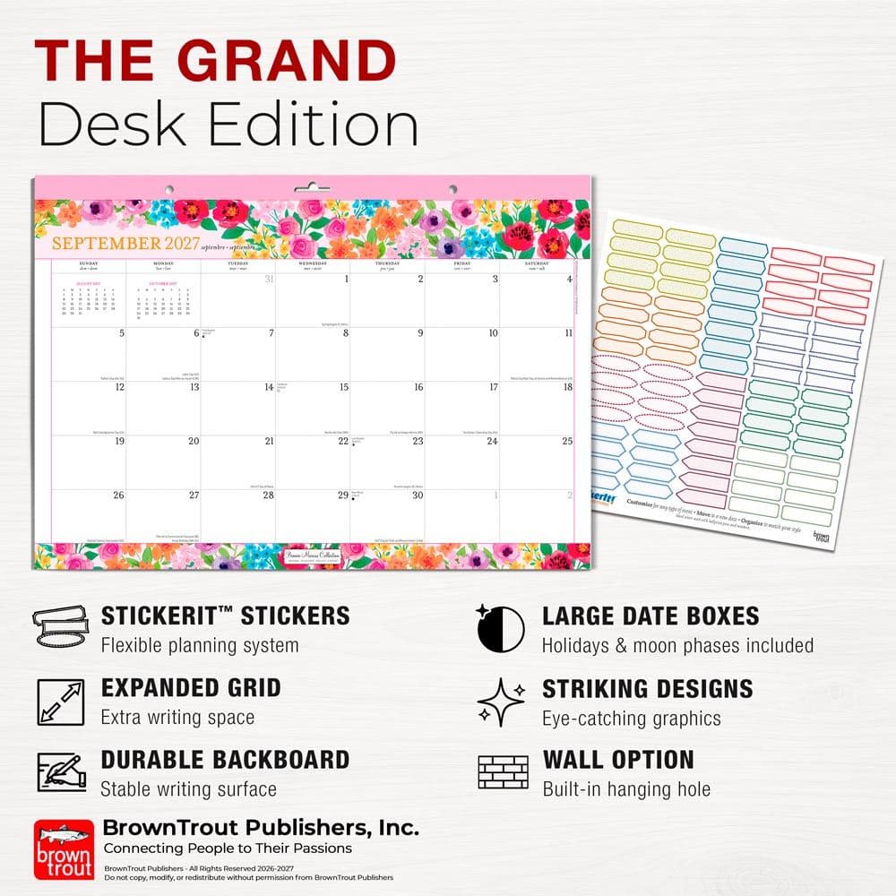 Year to Bloom Marcus 2027 Desk Pad Fourth Alternate Image