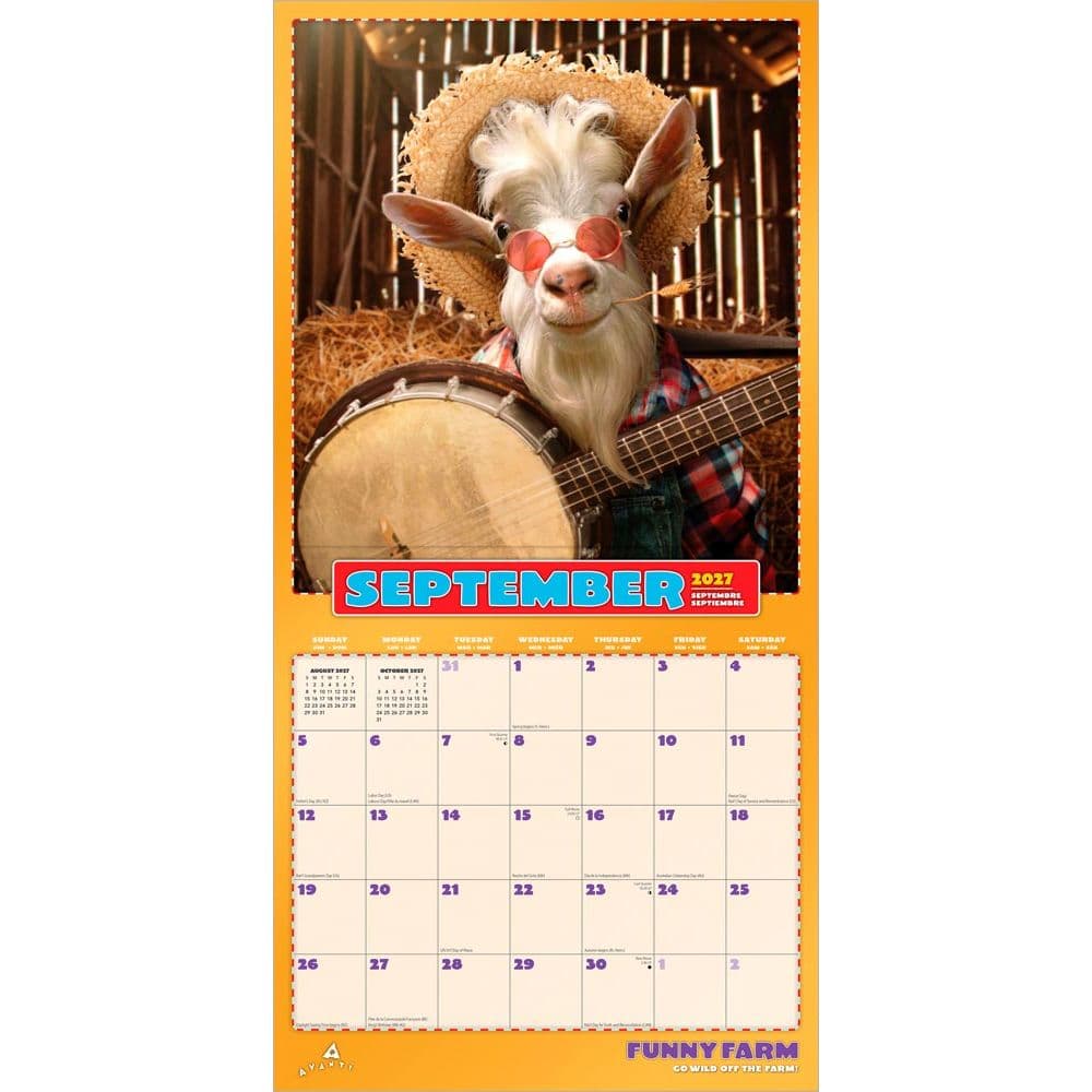 Funny Farm 2027 Wall Calendar Third Alternate Image
