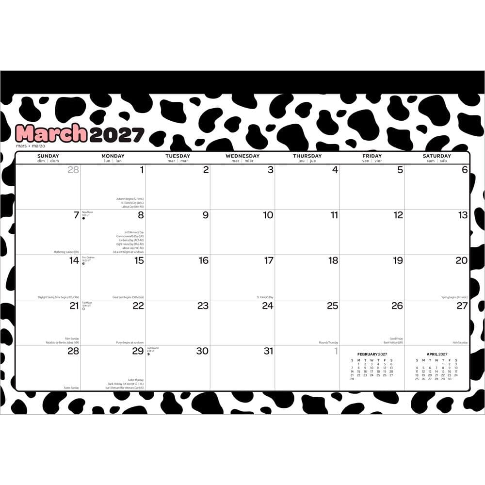 Cow Prints 2027 Desk Pad First Alternate Image