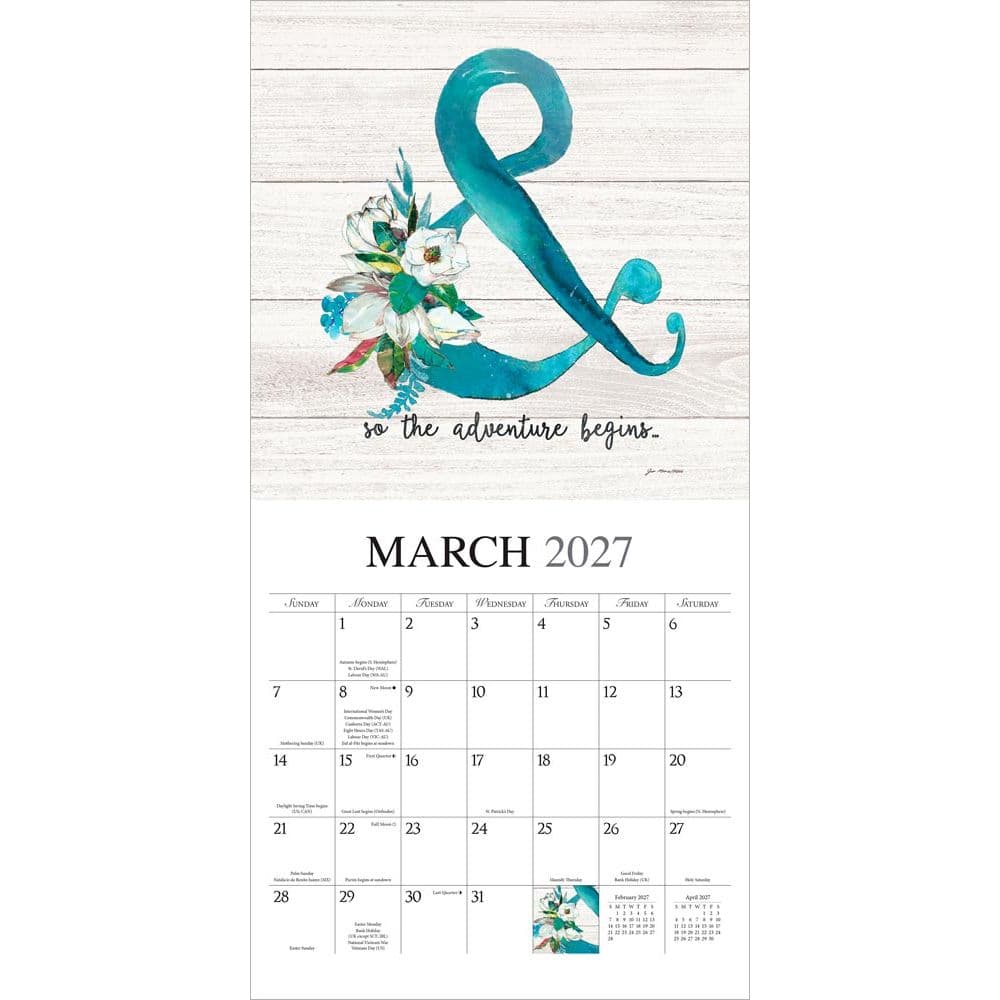 Love the Journey 2027 Wall Calendar Second Alternate Image