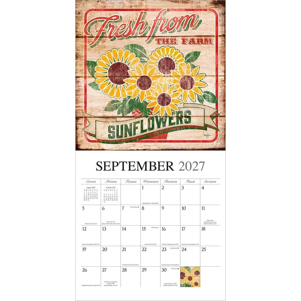 Farmers Market 2027 Wall Calendar Third Alternate Image
