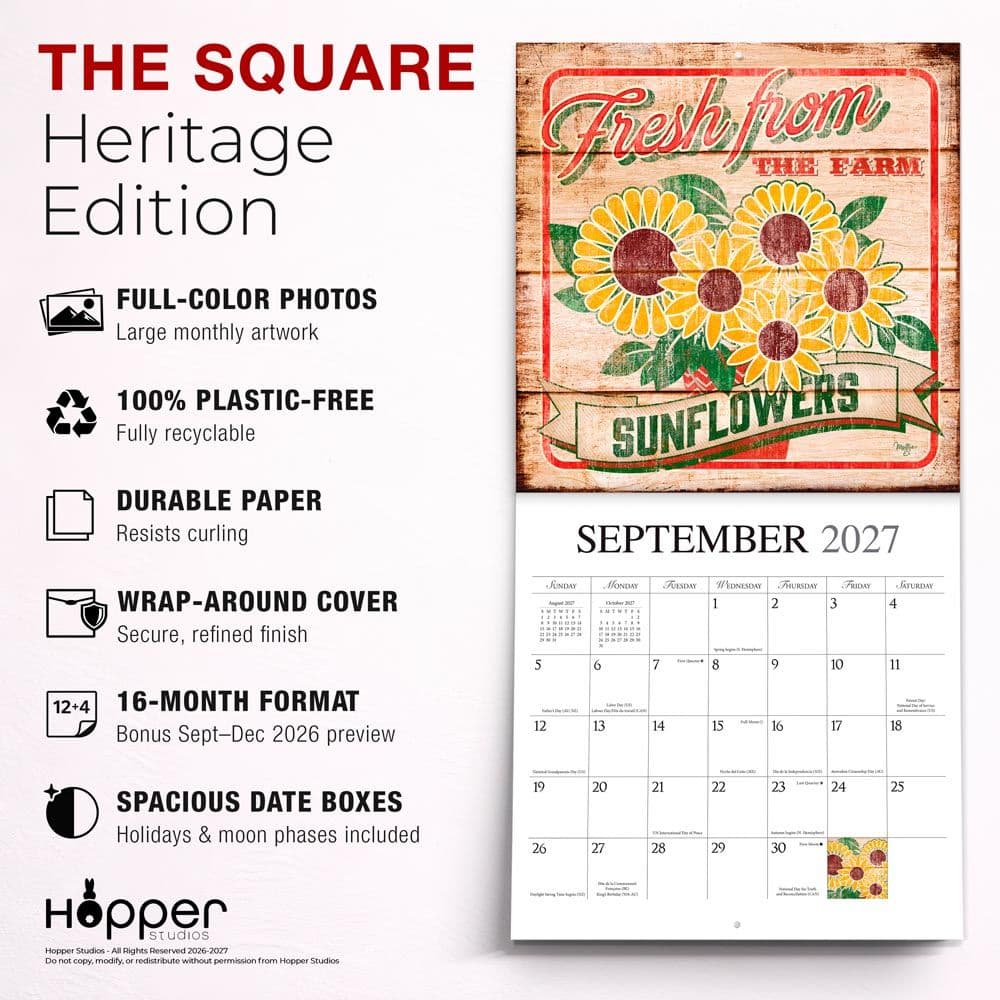 Farmers Market 2027 Wall Calendar Fifth Alternate Image