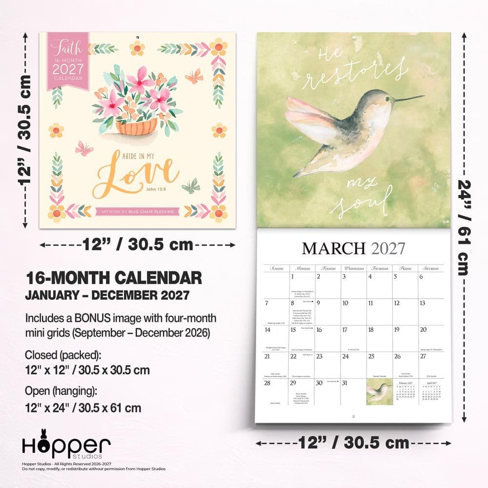 Faith 2027 Wall Calendar Sixth Alternate Image