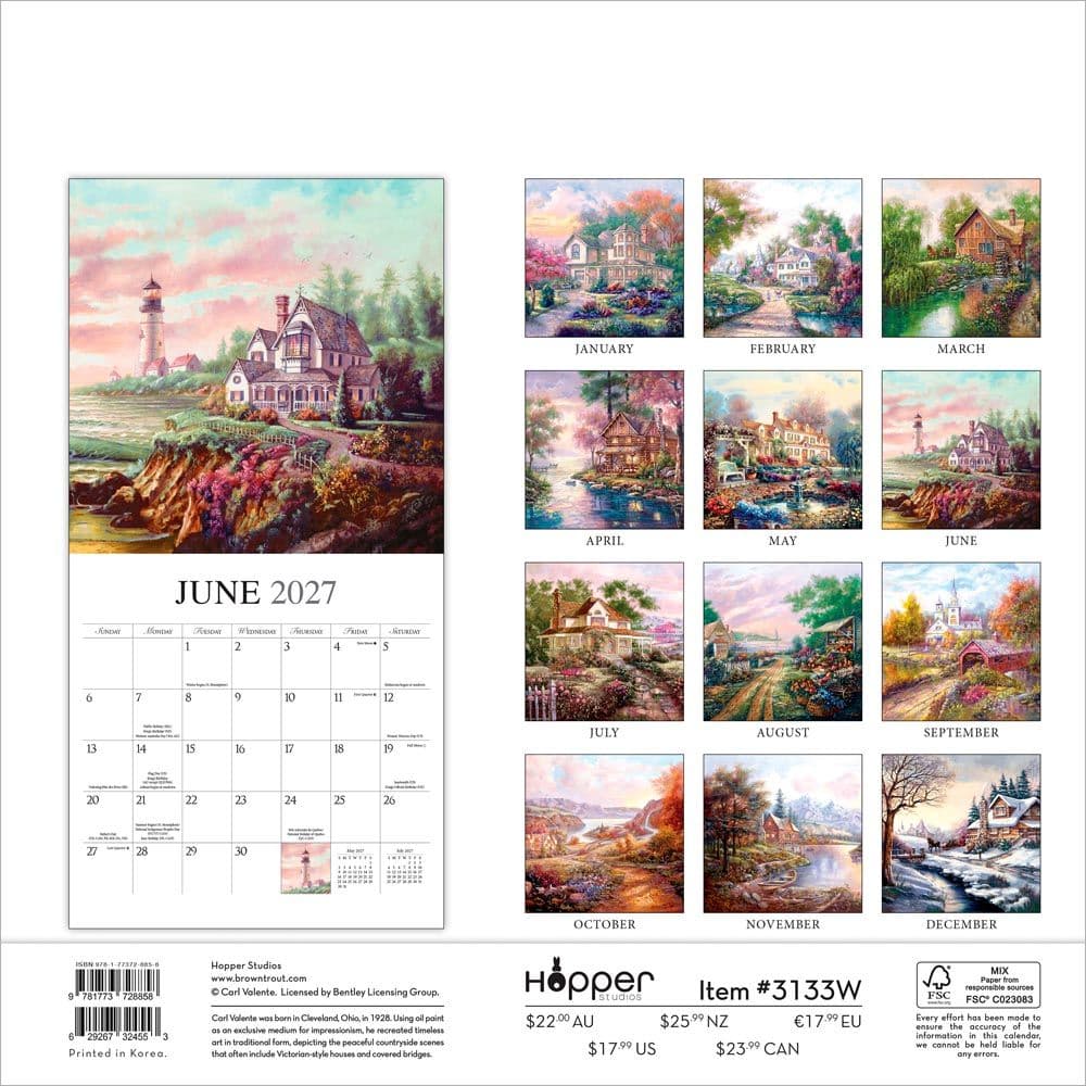 Bygone Days 2027 Wall Calendar First Alternate Image