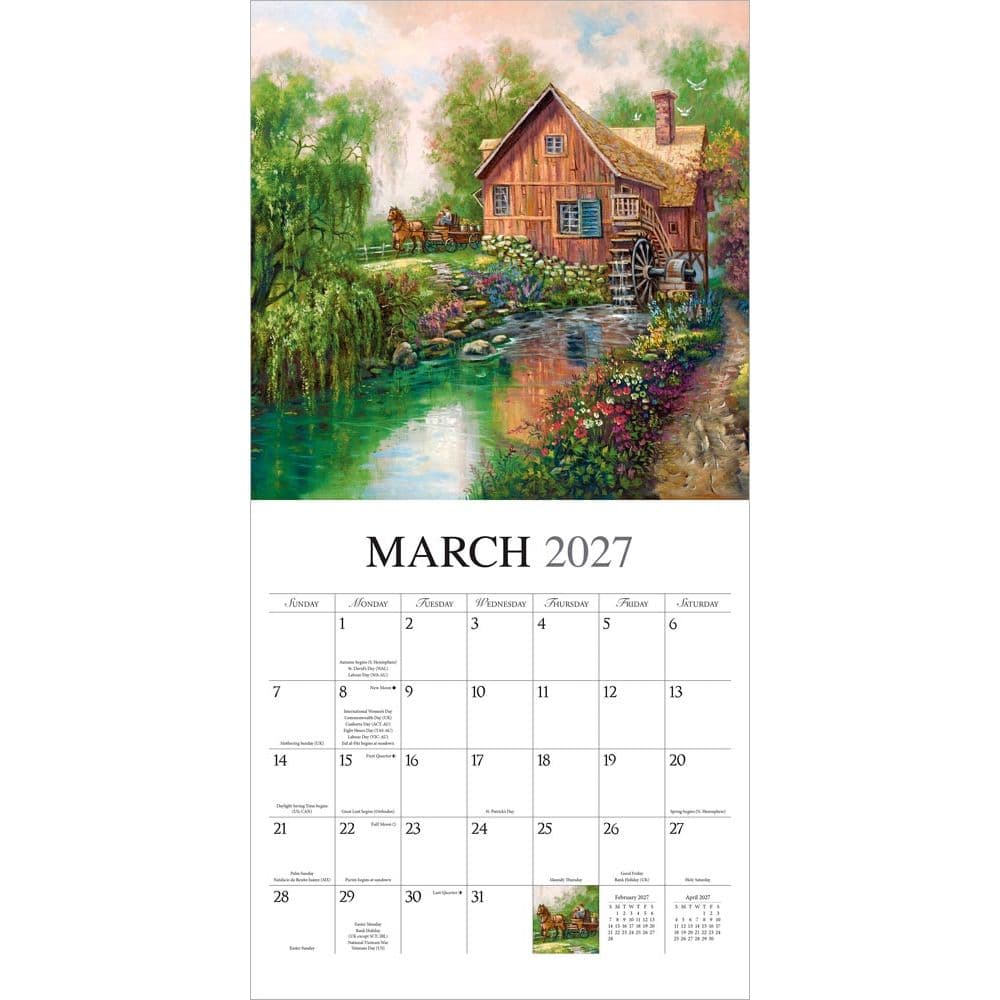 Bygone Days 2027 Wall Calendar Second Alternate Image