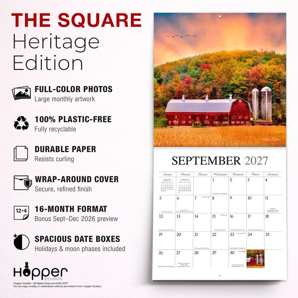 Beckoning Barns 2027 Wall Calendar Fifth Alternate Image