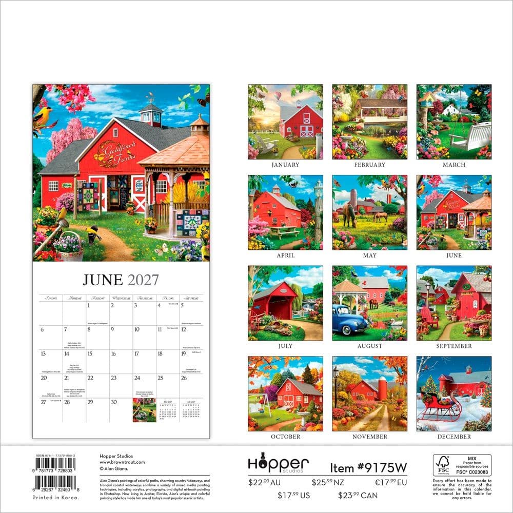 Country Walk 2027 Wall Calendar First Alternate Image