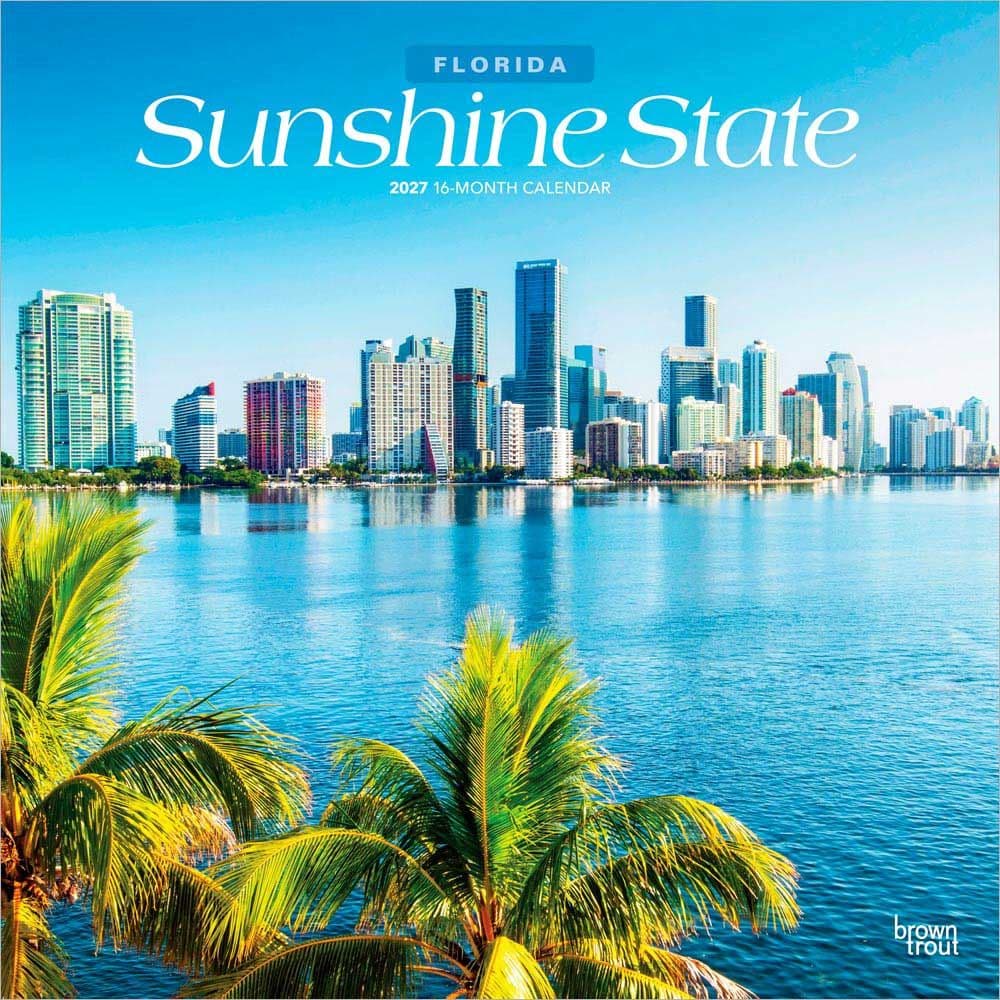 Sunshine State Florida 2027 Wall Calendar Main Product Image