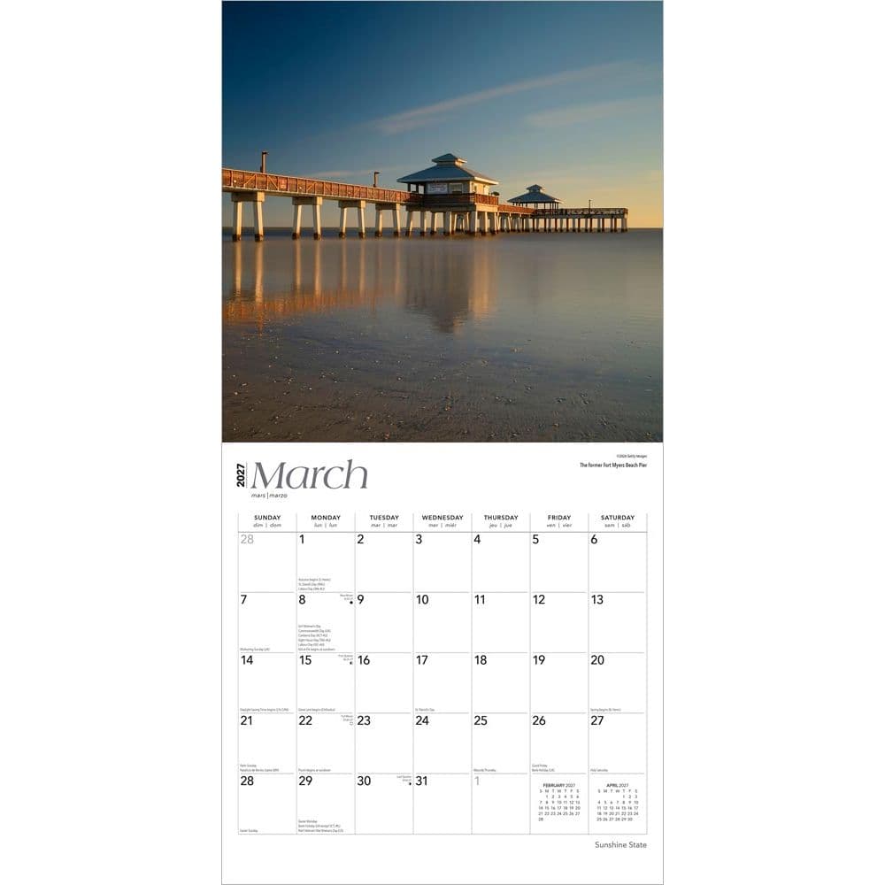 Sunshine State Florida 2027 Wall Calendar Second Alternate Image