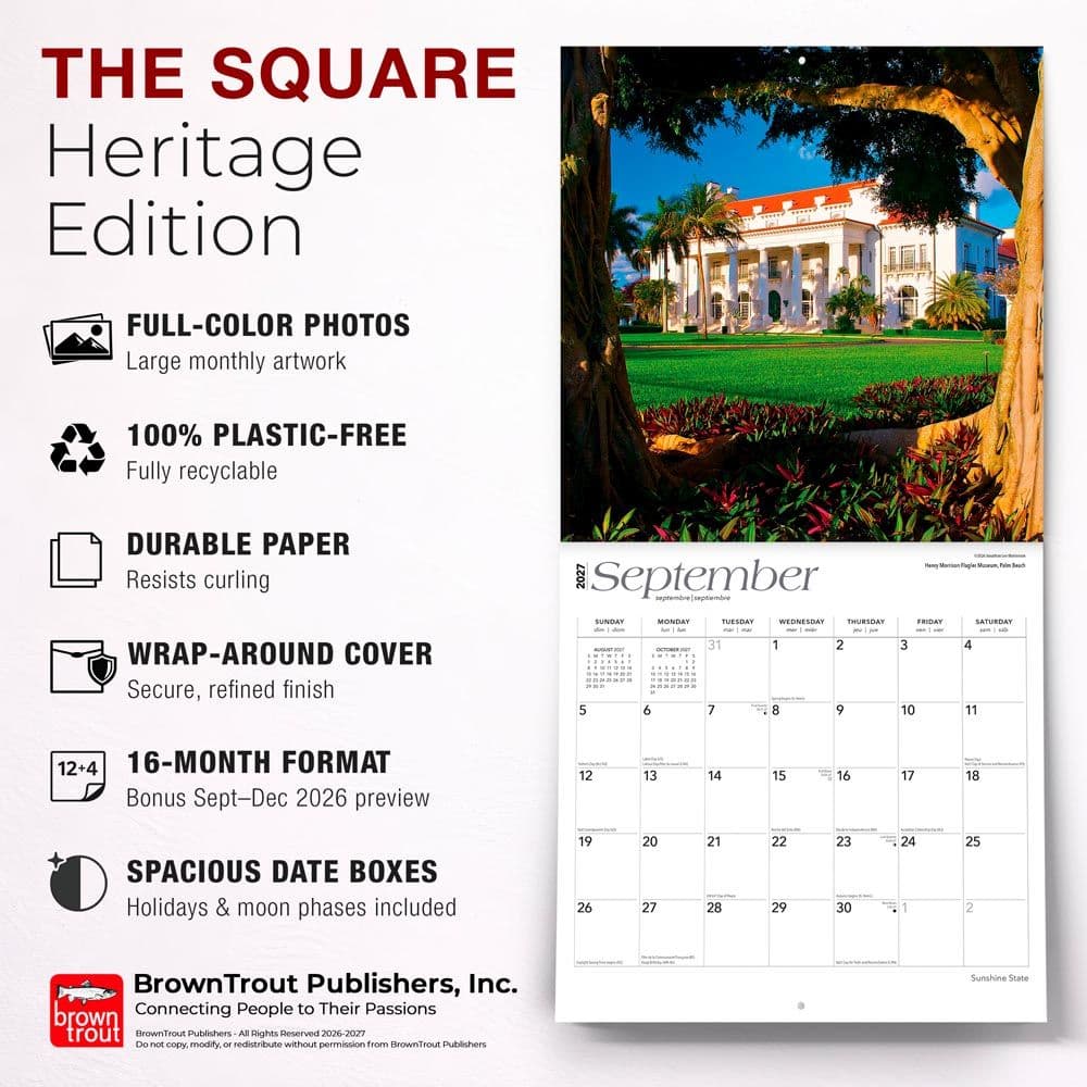Sunshine State Florida 2027 Wall Calendar Fifth Alternate Image