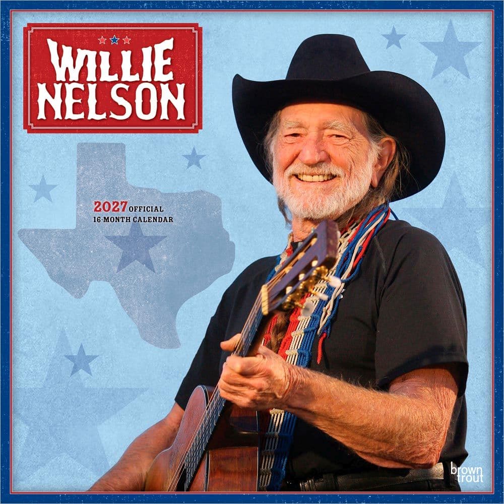 image Willie Nelson 2027 Wall Calendar Main Product Image