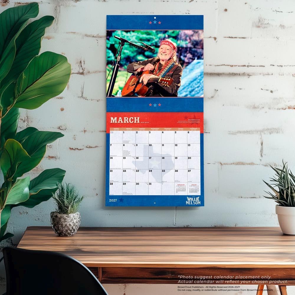 Willie Nelson 2027 Wall Calendar Fourth Alternate Image
