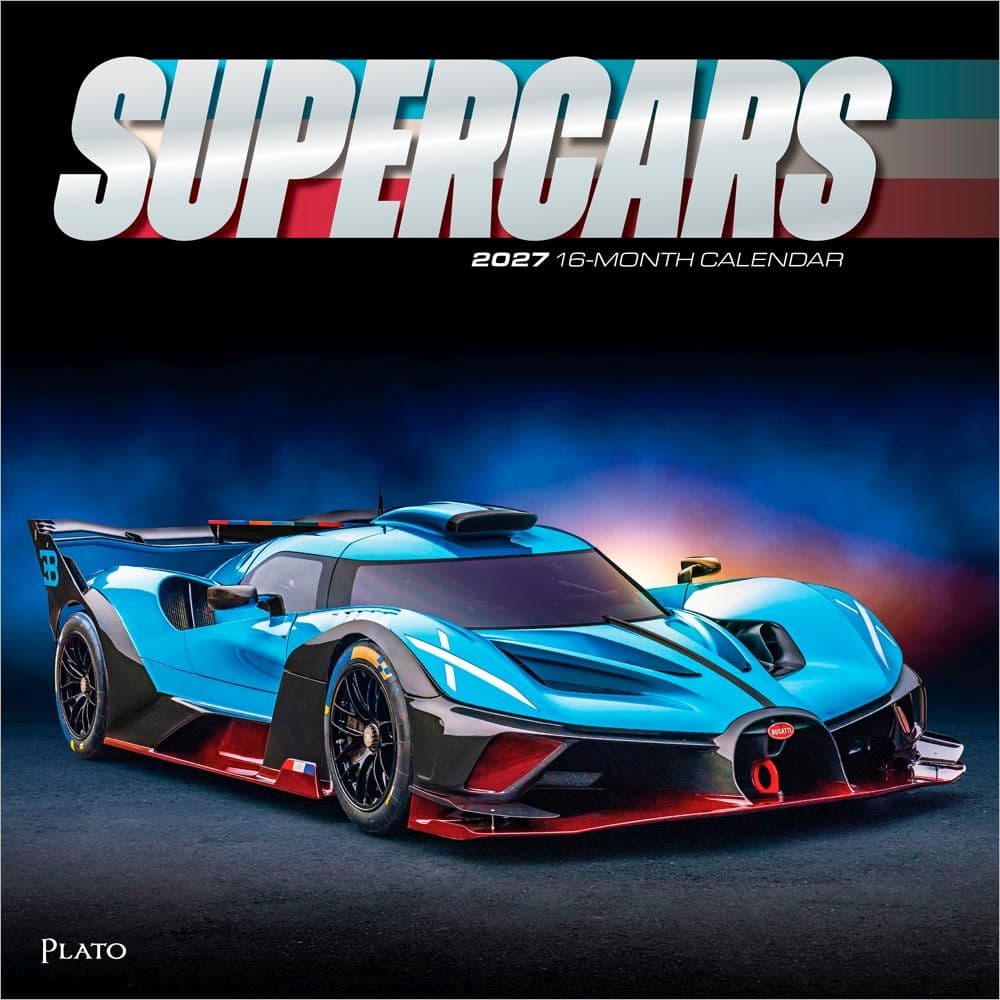 Supercars Plato 2027 Wall Calendar Main Product Image