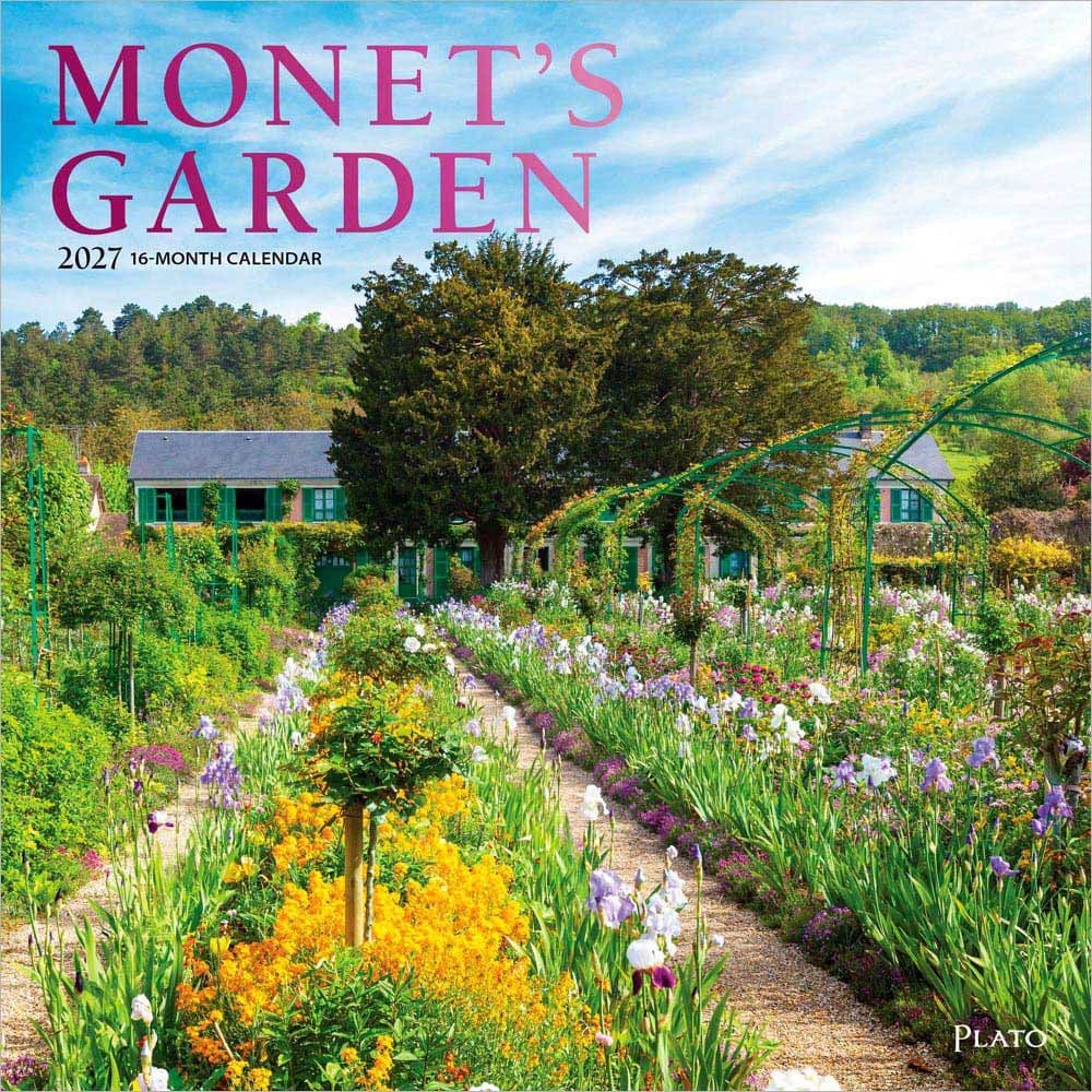 Monets Garden Plato 2027 Wall Calendar Main Product Image