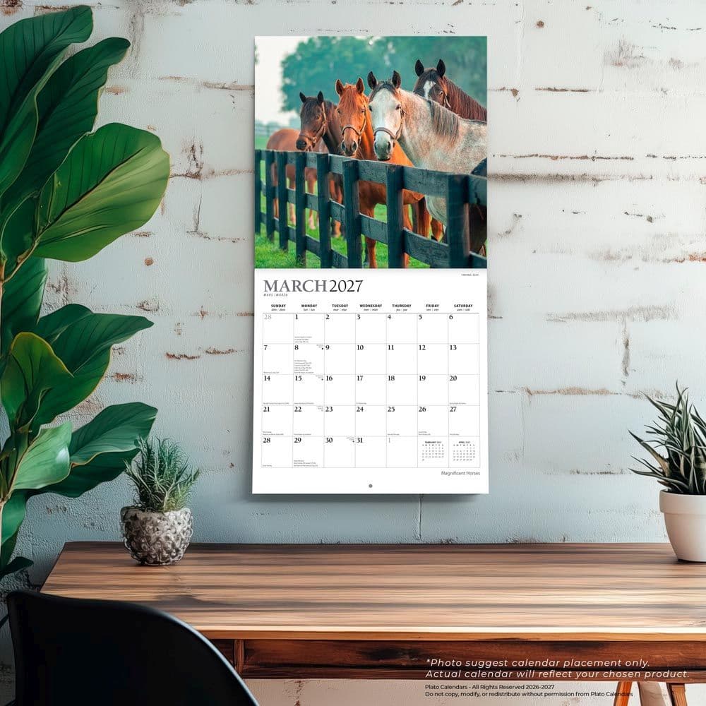 Magnificent Horses Plato 2027 Wall Calendar Fourth Alternate Image