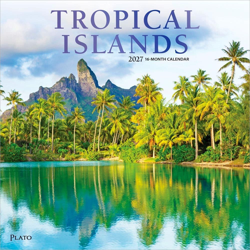 Tropical Islands Plato 2027 Wall Calendar Main Product Image