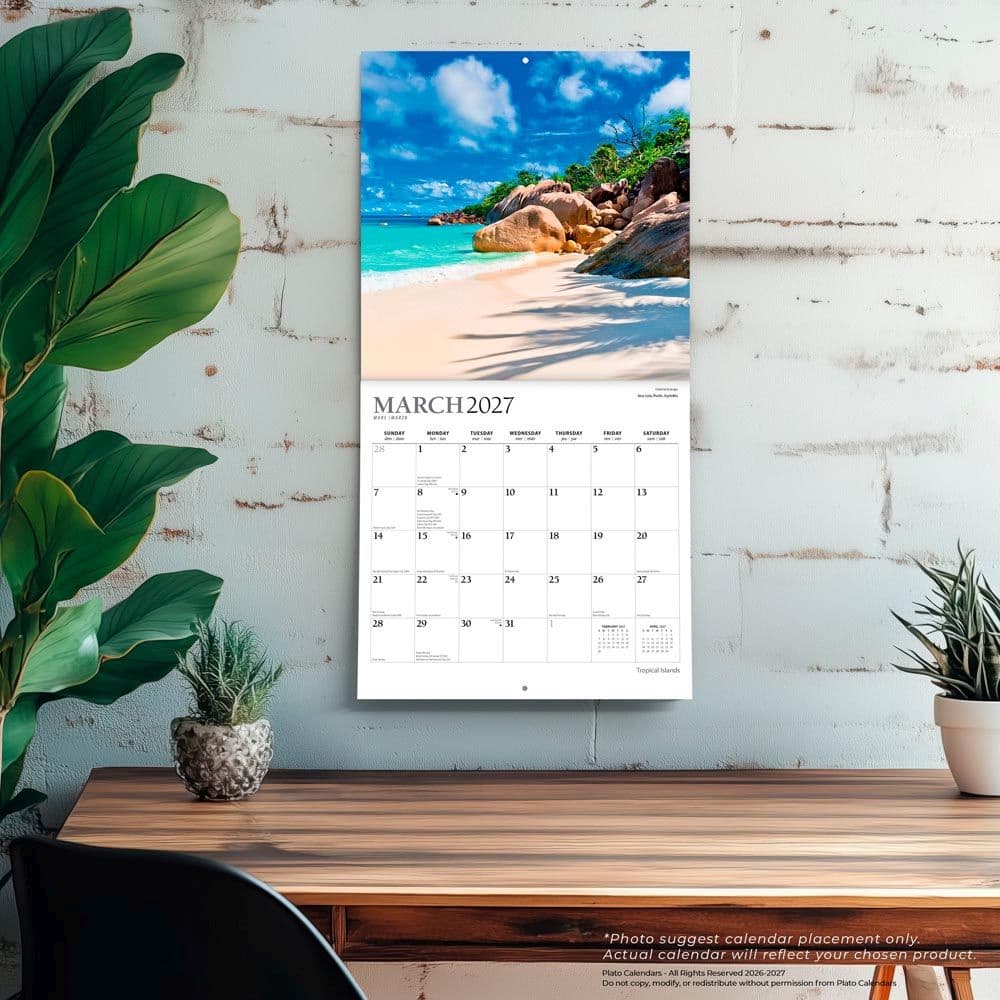 Tropical Islands Plato 2027 Wall Calendar Fourth Alternate Image