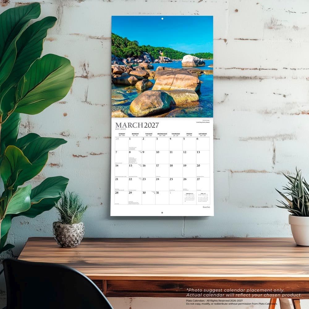 Beaches Plato 2027 Wall Calendar Fourth Alternate Image