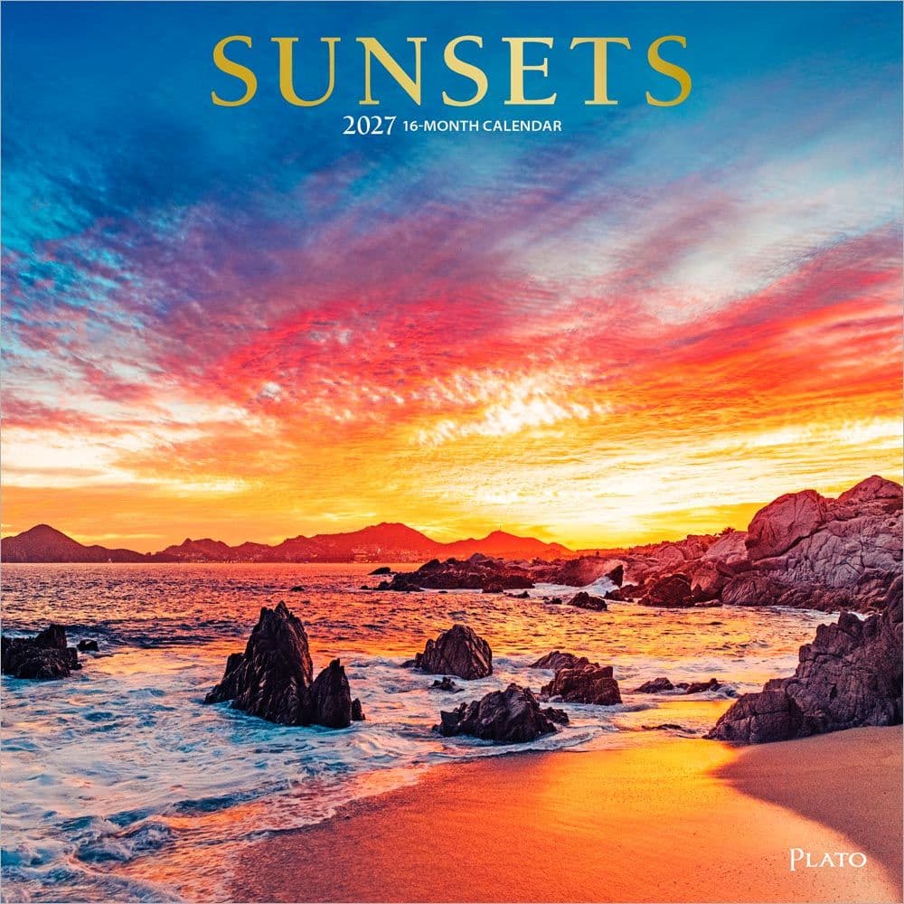 Sunsets Plato 2027 Wall Calendar Main Product Image