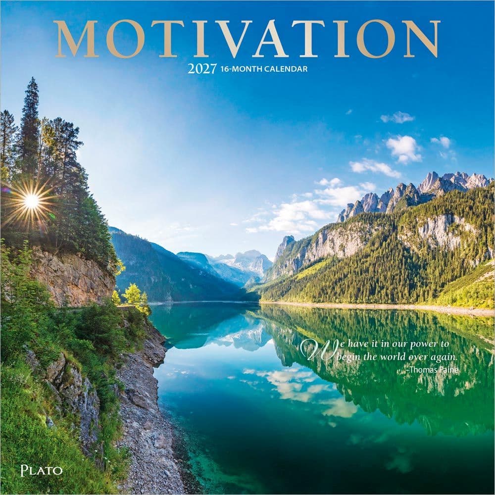 Motivation Plato 2027 Wall Calendar Main Product Image