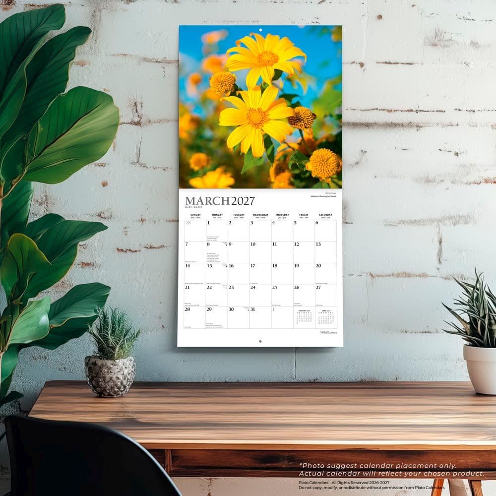 Wildflowers Plato 2027 Wall Calendar Fourth Alternate Image