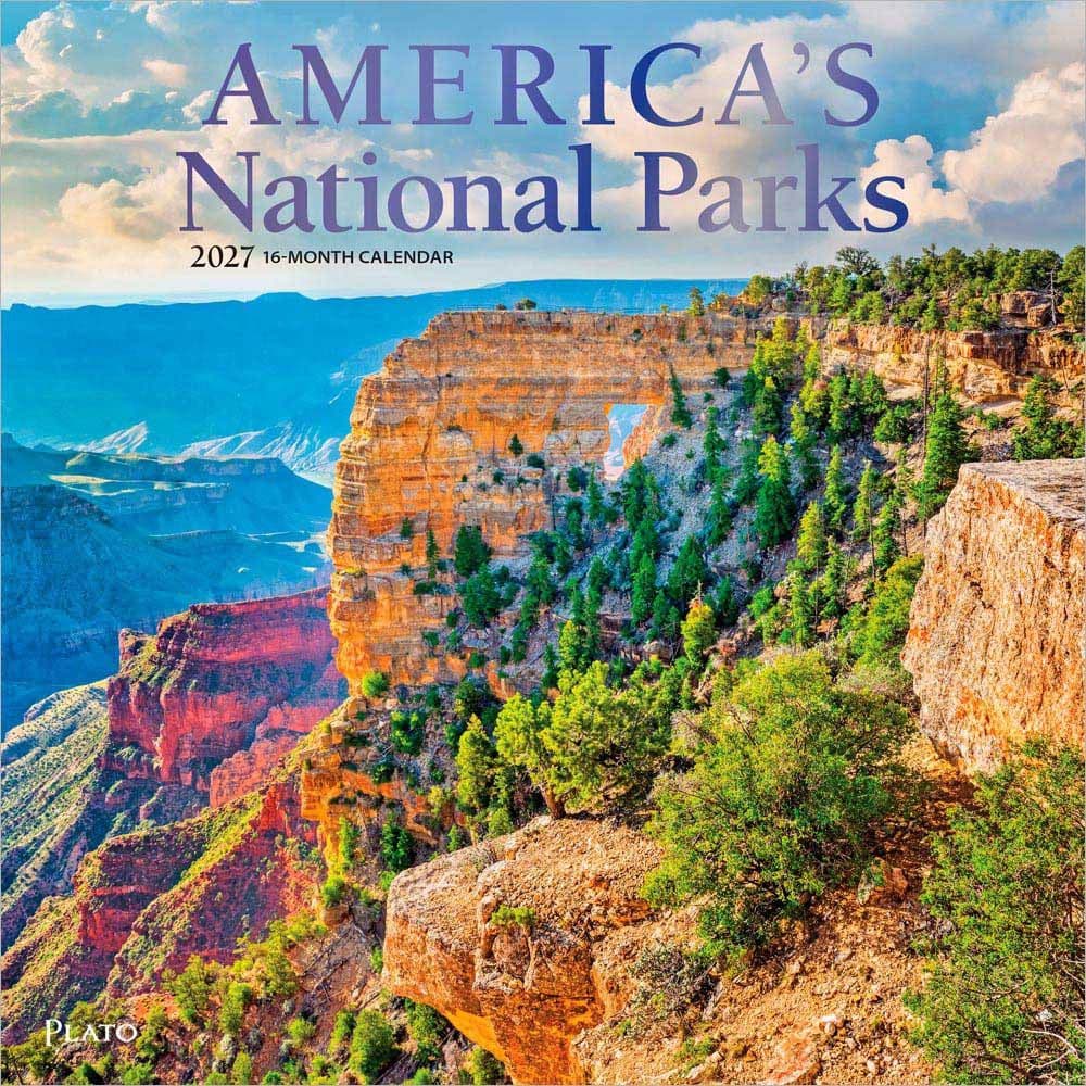 Americas National Parks Plato Foil 2027 Wall Calendar Main Product Image