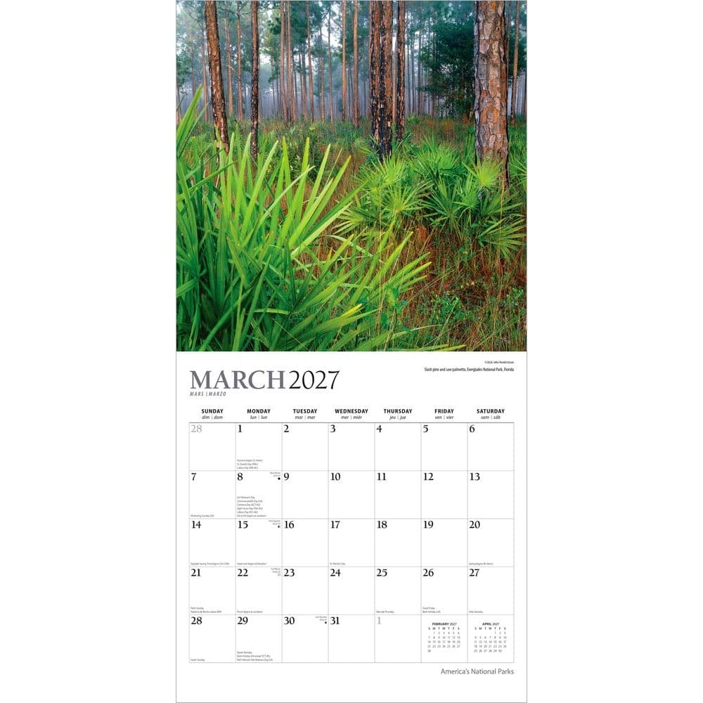 Americas National Parks Plato Foil 2027 Wall Calendar Second Alternate Image