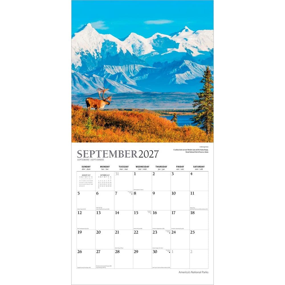Americas National Parks Plato Foil 2027 Wall Calendar Third Alternate Image